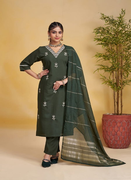 Ananta Hit By Nsf Roman Silk Kurta & Pant Dupatta Set Bulk Orders In India